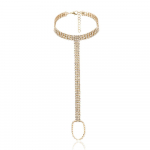 Vestuvinė kri&scaron;tolinė kulk&scaron;nies grandinėlė, kojų papuo&scaron;alas moterims, žavesys, kalnų kri&scaron;tolas, daugiasluoksnė kojų grandinėlė, paplūdimio kulk&scaron;nies apyrankė, kojų pir&scaron;tų, Kalėdoms