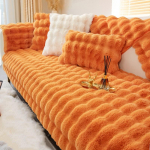 Universalus neslystantis sofos užvalkalas, storas pliu&scaron;inis sofos kilimėlis žiemai &scaron;iltas sofos rank&scaron;luostis, plaunamas sofos užvalkalai svetainei 90*180CM