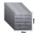 50 vnt. 3D putplasčio sienų lipdukų plok&scaron;tės plytos, vandeniui atsparios lipnios tapetos, gyvenamasis kambarys miegamasis, namų namas, vonios kambario dekoras Pack of 50