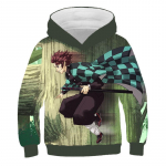 Anime Demon Slayer Džemperis Vaikams Mada Džemperis Berniukų Vir&scaron;ūnės Animacinis Ruduo Kūdikių Mergaičių Džemperiai Kasdieniai Vaikų Su Gobtuvu Berniukų Drabužiai 100CM