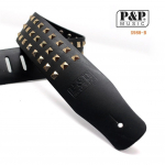 Juodos Odos Elektrinė Gitara Rankų Darbo, PIKE STUDDED Diržo Aksesuaras Reguliuojamas B