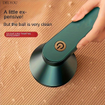 DELYOU USB įkraunamas audinio skustuvas-ne&scaron;iojamas plaukų gumulėlių kirptuvas su padidinta galia, idealiai tinka megztiniams ir vilnos įdubimams pa&scaron;alinti, puikiai tinka naudoti namuose žalia