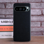 Dėklas, skirtas Google Pixel 9 Pro XL 9A coque Prabangios tekstilės Odinis mink&scaron;tas kietas telefono dangtelis google pixel 9 Pro dėklas, capa Pixel 9 juoda