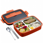 304 Nerūdijančio plieno sandari prie&scaron;piečių dėžutė Bento Box maisto talpyklos laikymas biuro darbuotojams