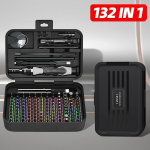 132-in-1 su magnetiniu i&scaron;ardymu, tikslios partijos galvutės remonto įrankių rinkinys Namų atsuktuvų i&scaron;montavimo įrankių rinkinys Rankinių įrankių rinkinys 132 in 1