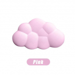 Klaviatūros debesies rie&scaron;o atrama su mink&scaron;tos odos atminties putplasčio rie&scaron;o atrama / pagalvėlė, kad būtų lengva įvesti tekstą, ir skausmą mal&scaron;inantis atramas biure rožinė