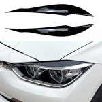 2vnt F30 priekinių žibintų dangtelis akių vokų blizgesys juodas antakis skirtas BMW F30 sedanui 2012-2018 m.