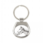 Haflinger - keychain with a horse, keychain with a print, personalized pendant from the Art-Dog brand sidabras