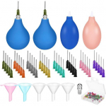 59/62/102 vnt. keramikos įrankiai su slydimo priekaba buteliu, įvairių smulkaus galiuko adatos keitimo užpildymo piltuvo jungtis Tiksli aplikatoriaus glazūra B