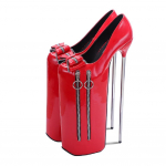 30cm Seksualūs Auk&scaron;takulniai Moteri&scaron;ki Batai Vasarinės Sandalai Stiletto 20cm Platforma Pole Dance Batai Apvalianos Nosies Batai 38 raudona