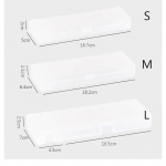 Pie&scaron;tukinės Mokykla Biuras Paprasta Matinė Skaidri Plastikinė Dėžutė &Scaron;erk&scaron;notos Rožinė Žalia Balta Ra&scaron;iklių Laikymas Kanceliarinės Prekės