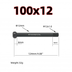 1x per a&scaron;ies svirtis 32g / 44g aliuminio lydinio dviratis 1* 100x12mm
