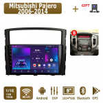 Android Carplay Automobilio Radijas Mitsubishi Pajero 2006-2014 Multimedia Grotuvas Galvos Vienetas Stereo GPS Navigacija BT WIFI 4+64GB 1+16GB,B