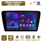 Android Carplay Automobilinis Radijas Skoda Octavia 2014-2020 Multimedijos Grotuvas Pagrindinis Blokas Stereo GPS Navigacija BT WIFI 4+64GB 1+16GB