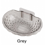 Muilo laikiklis Muilo indų kempinė su sieniniu kabliuku du&scaron;ui Virtuvės kriaukle Klijai be gręžimo Vonios priedai balta