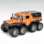 2024 Naujas 1/32 Lydinio Liejinio Modelis Automobilis 8x8 Keturratis Metalinė Transporto Priemonė Automobilio Modelis Garso ir &Scaron;viesos Simuliacija Kolekcija Dovana Vaikų Žaislas oranžinė