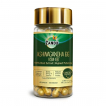Zandu Ashwagandha 66 (KSM-66&reg;) (600 mg) | Clinically Proven 100% Root Extract for Maximum Potency