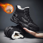 Vyri&scaron;ki batai Vyri&scaron;ki žieminiai batai madingi sniego batai batai didelio dydžio žieminiai sportbačiai kulk&scaron;nys Vyri&scaron;ki batai žieminiai batai juoda mėlyna avalynė 39