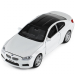 1/32 BMW M6 Kupė Lydinio Automobilio Modelis Diecast & Žaislinė Transporto Priemonė Metalinis Žaislinis Automobilio Modelio Kolekcija Garso &Scaron;viesos Simuliacija Vaiki&scaron;kas Žaislas Dovana balta