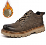 Nauji Vyri&scaron;ki Batai i&scaron; Natūralios Odos Karvės Odos Vir&scaron;us Patvarus Padas Suvarstomi Rudens Žiemos Batai Kasdienio Laisvalaikio Lauko Avalynė Vyrams 44 juoda