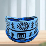 Madingas medvilninis tampus galvos rai&scaron;tis su afrieti&scaron;ko ra&scaron;to spauda, susuktas stilius, elastinė plaukų juosta, platus galvos rai&scaron;tis, bandana, turbanas, mazgas, galvos apdangalas A17