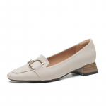 Mada Nauji karvės odos lofersai plok&scaron;čiapadžiai moteri&scaron;ki batai odiniai Mary Jane batai kasdieniai kvėpuojantys mink&scaron;ti retro rudi balti juodi 40 pilka