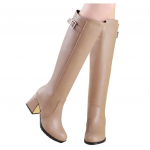 Mada Moterų Baltos Odos Ilgaauliai Batai Vir&scaron; Kelio Kvadratiniu Auk&scaron;tu Kulnu Kasdieniai Ilgaauliai Batai Moteri&scaron;ki Seksualūs Batai Vir&scaron; Kelio Iki &Scaron;launų Moteri&scaron;ki Žieminiai 34 abrikosas