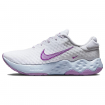 Nike Renew Ride 3 Balti-Raudoni Fuksijos Moteri&scaron;ki Sportbačiai Mėlynos Spalvos Gyvai Violetiniai DC8184-102 39 white