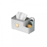 Plastikinė kelių skyrių servetėlių dėžutė Dekoratyvinė servetėlių laikiklis miegamasis S rožinė