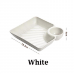 Tra&scaron;kučių ir padažų lėk&scaron;tės, plastikinė serviravimo lėk&scaron;tė, koldūnų lėk&scaron;tė su padažo lėk&scaron;tute, padalinti užkandžių serviravimo indai užkandžiams