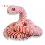 3D spausdinta gyvatės figūrėlė, judantys jungtys Gyvatės figūrėlė &Scaron;arnyrinis gyvūno modelis Žaislas namų biuro knygų lentyna darbalaukio puo&scaron;mena 30cm