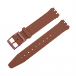 Itin plona laikrodžio apyrankė skirta Swatch odos dirželio pakeitimo kai&scaron;čio sagtis 16 mm silikoninės gumos apyrankė Raudona tamsiai juoda balta laikrodžio apyrankė