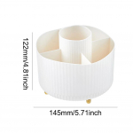 360&deg; besisukantis makiažo &scaron;epetėlis darbalaukio kosmetikos laikymo dėžutė Ne&scaron;iojama lūpų dažų akių pie&scaron;tuko ra&scaron;iklio laikiklio papuo&scaron;alų dėžutė