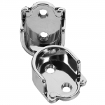 2 vnt. Užuolaidų karnizų vamzdžių laikikliai Langų lizdas Du&scaron;o stulpas Drabužių spintos galas Sidabrinis flan&scaron;inis laikiklis 4.00X3.20X1.60CM sidabras