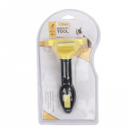 Naminių gyvūnų plaukų &scaron;alinimo &scaron;ukos: Vieno paspaudimo &scaron;ėrimosi ir retinimo įrankis &scaron;unims ir katėms 91307 91308