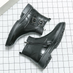 Mada Italijos Stilius Ra&scaron;alo Žali Odiniai Batai Iki Blauzdos Tamsiai Mėlyni Batai Iki Kulnų Juodi Batai Suknelei Verslo Batai Ruda Avalynė Žiema 39 juoda