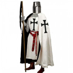 Vyri&scaron;kas viduramžių apsiaustas ir tamplierių tunika, riterio kostiumas, Helovinui, medvilninis apsiaustas su gobtuvu, rankų darbo viduramžių suknelė, renesanso stiliaus, LAPR SCA 3XL juoda