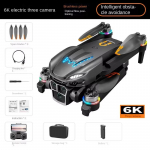 2025 m. naujas A23 RC drono variklis be &scaron;epetėlių, trijų kamerų spalvotas &scaron;viesus 4K fiksuotas ta&scaron;kas, svyruojantis kliūčių i&scaron;vengimas, sulankstomas keturkopteris vaikams žaislas 4K 1 Battery pilka