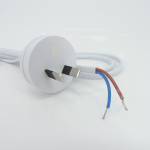 220 V 2 kontaktų JK AU ki&scaron;tukas, elektros kintamosios srovės maitinimo laidas, 1,8 m jungiklio ki&scaron;tuko laido kabelio prailginimo laido adapteris, balta linija LED lemputei AU plug
