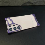 Prabangus netaisyklingo aliuminio lydinio buferinis telefono dėklas, skirtas &bdquo;Samsung Galaxy S25 S24 S23 Ultra Plus&ldquo; objektyvo plėvelės apsaugai nuo smūgių, metalinis dangtelis For Samsung S25