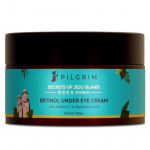Pilgrim Korean Retinol Under Eye Cream for dark circles, Puffiness & Fine Lines with Vitamin C & Hyaluronic Acid | Women & Men Skin care | 30g