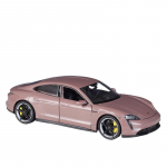 Welly 1/24 Porsche Taycan Turbo S lydinio sportinio automobilio modelis Metaliniai liejiniai Naujos energijos transporto priemonės Automobilio modelio simuliacija Vaikų žaislai Dovanos rožinė
