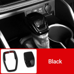 Skirtas Toyota RAV4 XA50 Highlander Kluger XU70 Harrier Venza XU80 Hybrid Century Crown S220 ABS automobilio pavarų perjungimo rankenėlės galvutės apdailos dangtelis juoda