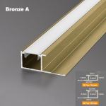 Sienos plok&scaron;tės kampinis LED aliuminio profilis 5/8mm įleidžiamas gipso kartono plytelių užbaigimo kra&scaron;to juostelė namų dekoras linijinis ap&scaron;vietimas 1M For 8mm board