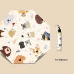 Mielas &scaron;uniukas Dvejopos paskirties moteri&scaron;kas automatinis skėtis nuo saulės ir lietaus - Apsauga nuo UV spindulių, Lengvas ir Ne&scaron;iojamas