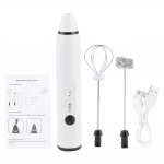 Įkraunamas pieno putų plakiklis elektrinis kavos plaktuvas Rankinis kiau&scaron;inių plaktuvas Buitiniai virtuvės įrankiai Balti balta