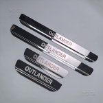 Mitsubishi Outlander Automobilio Aksesuarai Nerūdijančio Plieno Durų Slenksčio Apsauginė Plok&scaron;telė Durų Slenksčio Apsauga 2013 2014 2015 2016 - Mirror silver 4pcs