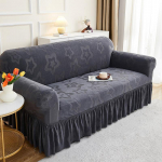 Sofa Cover Sofa Protector Sijonas Žakardas 1/2/3/4 Vietų Užvalkalas Labai Tamprus Sofos Užvalkalas Storas Kampinis Kampinės Sofos Užvalkalai Saudi Arabia&1-Seater-90-140cm