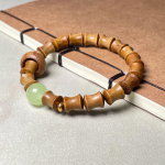 Žalias sandalmedžio bambuko amžinos nakties &scaron;viečiantis bėgimo žiedas moteri&scaron;kas Raudono sandalmedžio kraujo sandalmedžio apyrankė Barbie sandalmedžio maža apyrankė 20cm