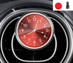 Mini laikrodis automobilinis kvarcinis laikrodis mini elektroninis laikrodis vandeniui atsparus dviračio motociklo laikrodis automobilinis laikrodis prietaisų skydelio laikrodis automobilyje raudona